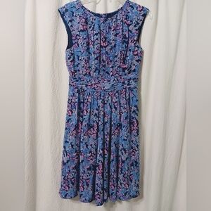 Boden | Dresses | Boden Aria Ponte Midi Dress Purple Floral Size 4 |  Poshmark